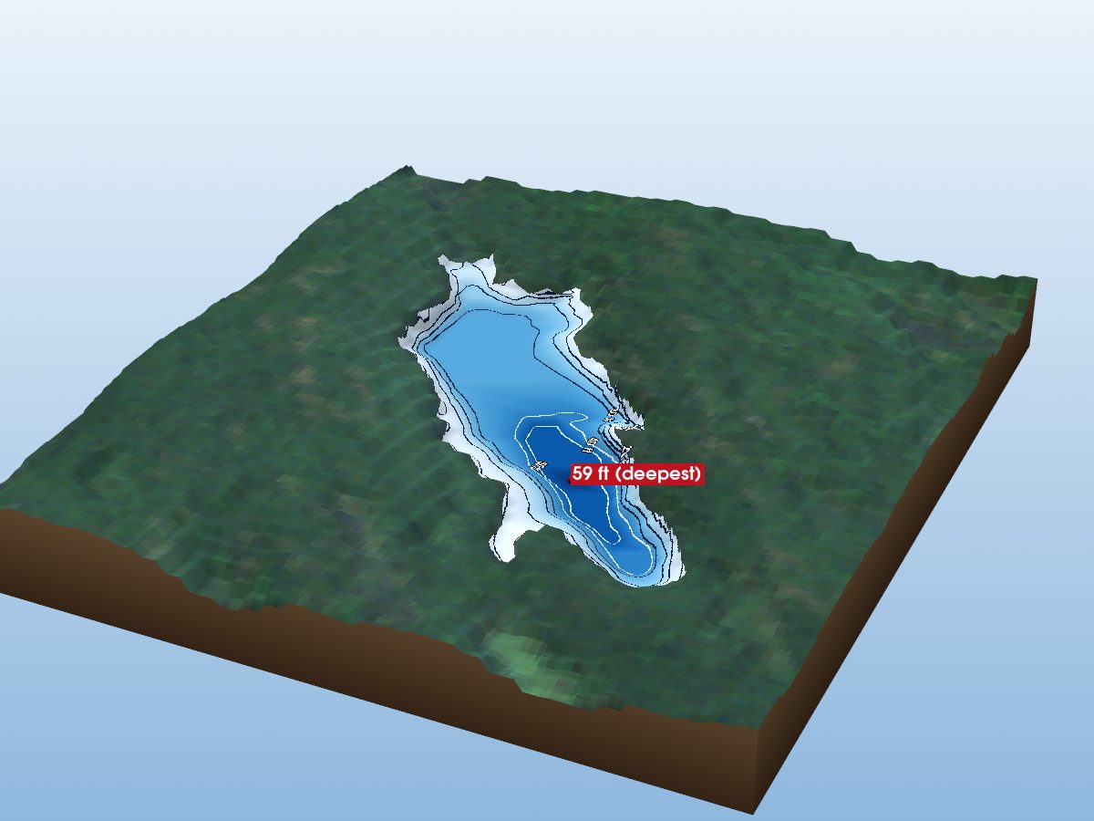 Depth map of Black Lake