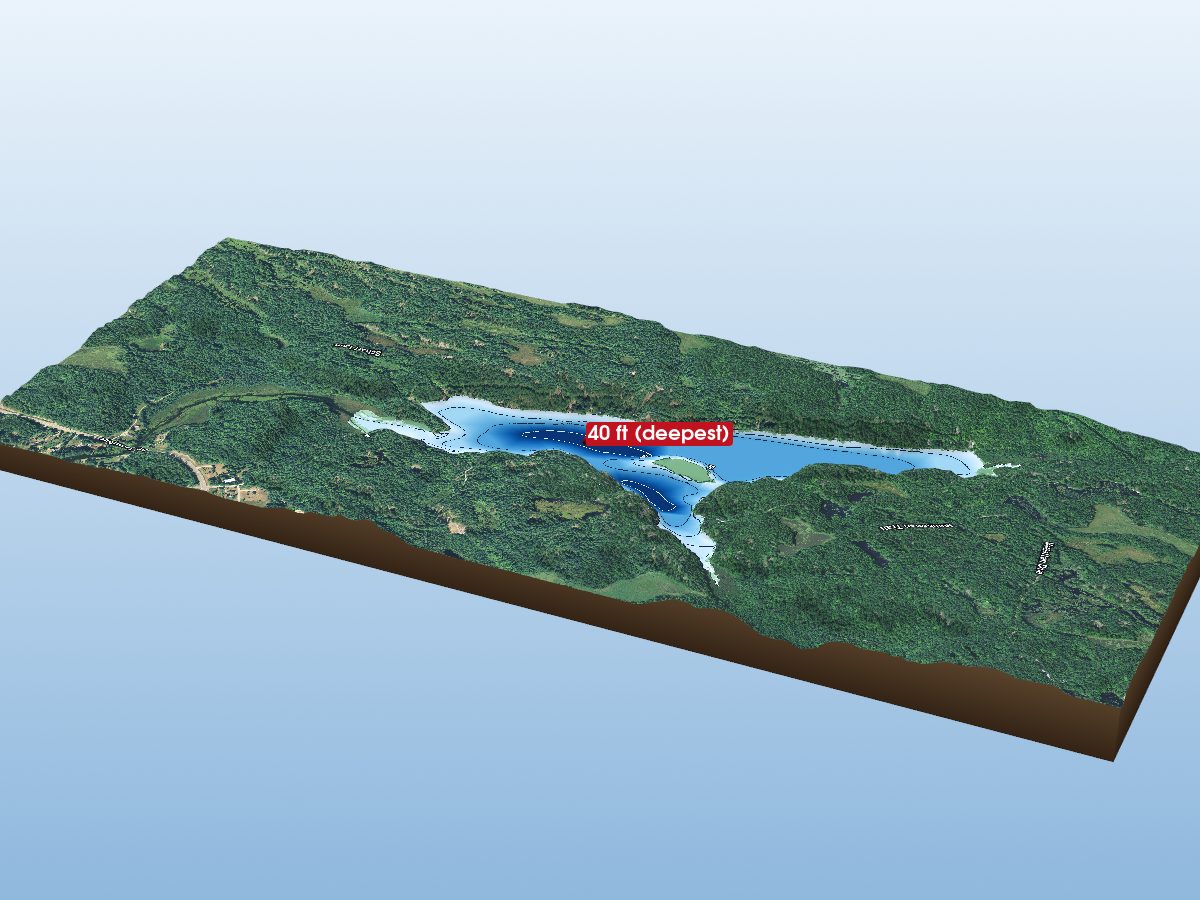Depth map of Black Lake