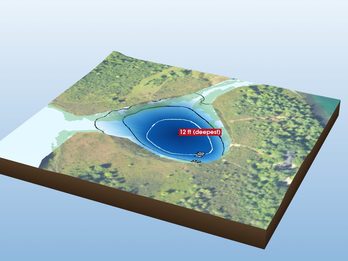 Depth map of Black Lake