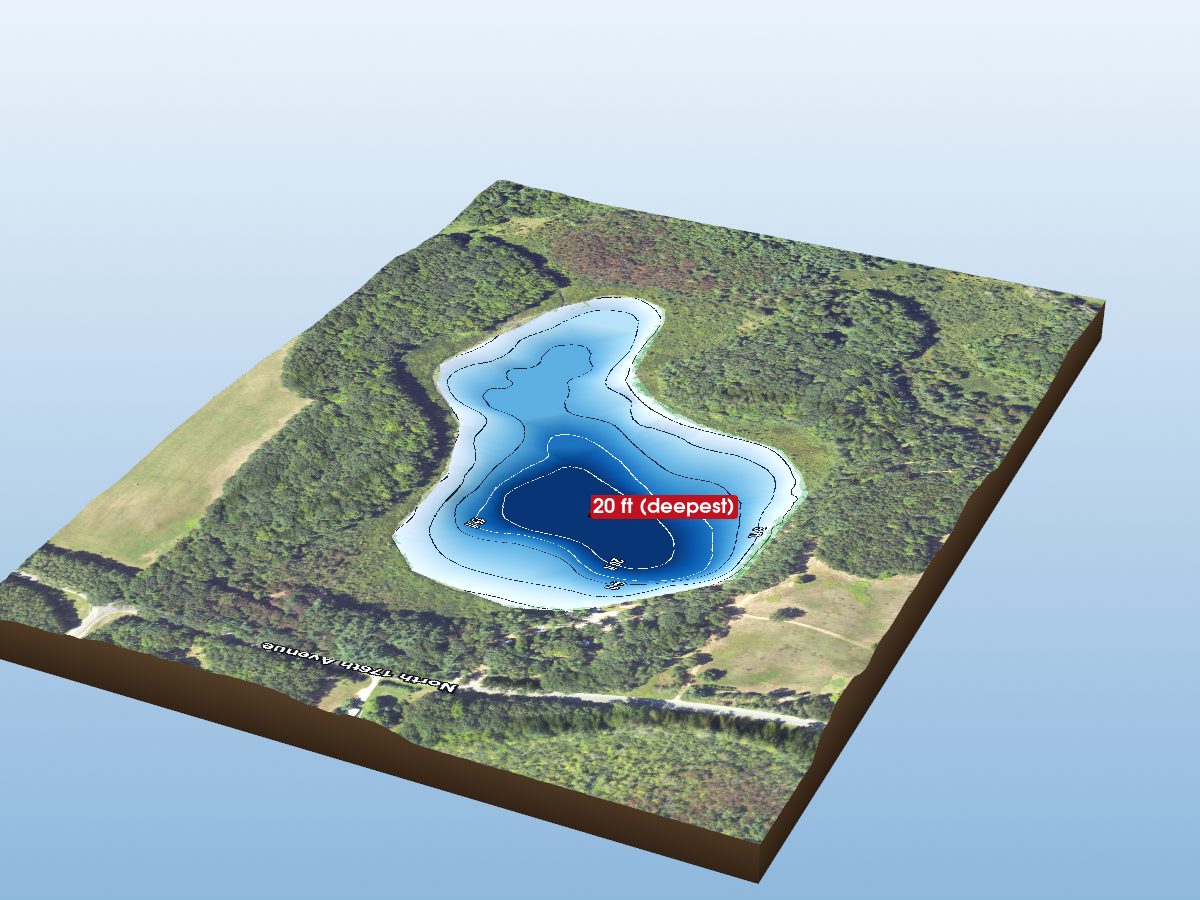 Depth map of Black Lake