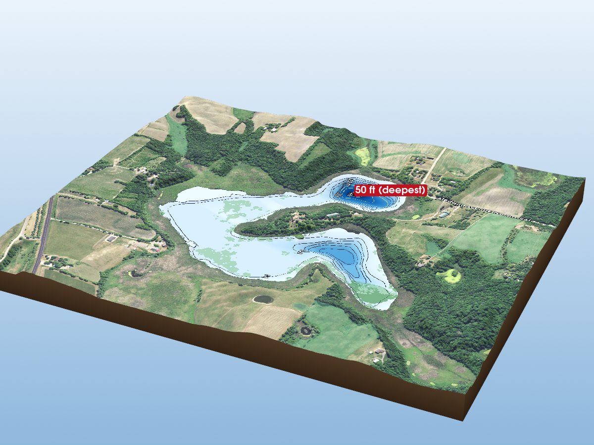 Depth map of Black Lake