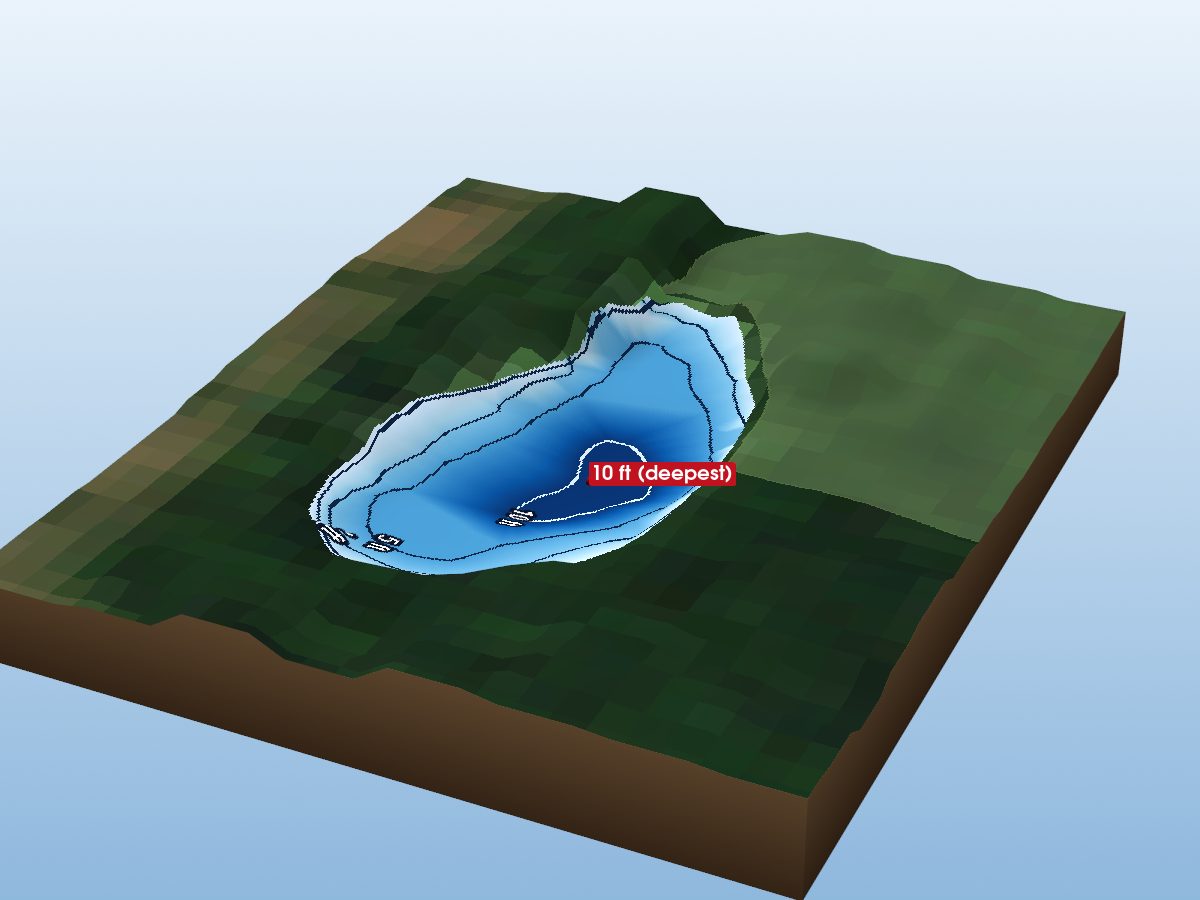 Depth map of Blenheim Lake 2