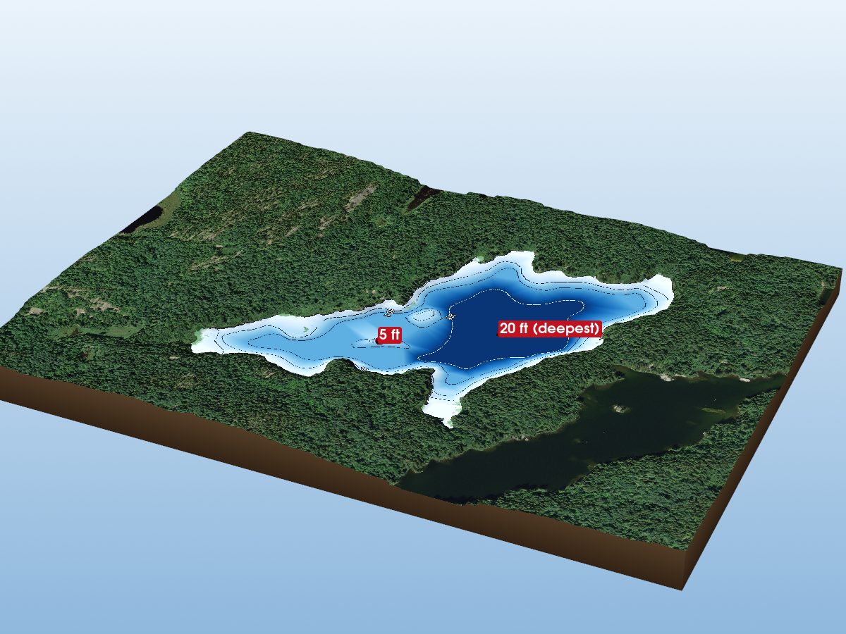 Depth map of Block 5 Lake 7