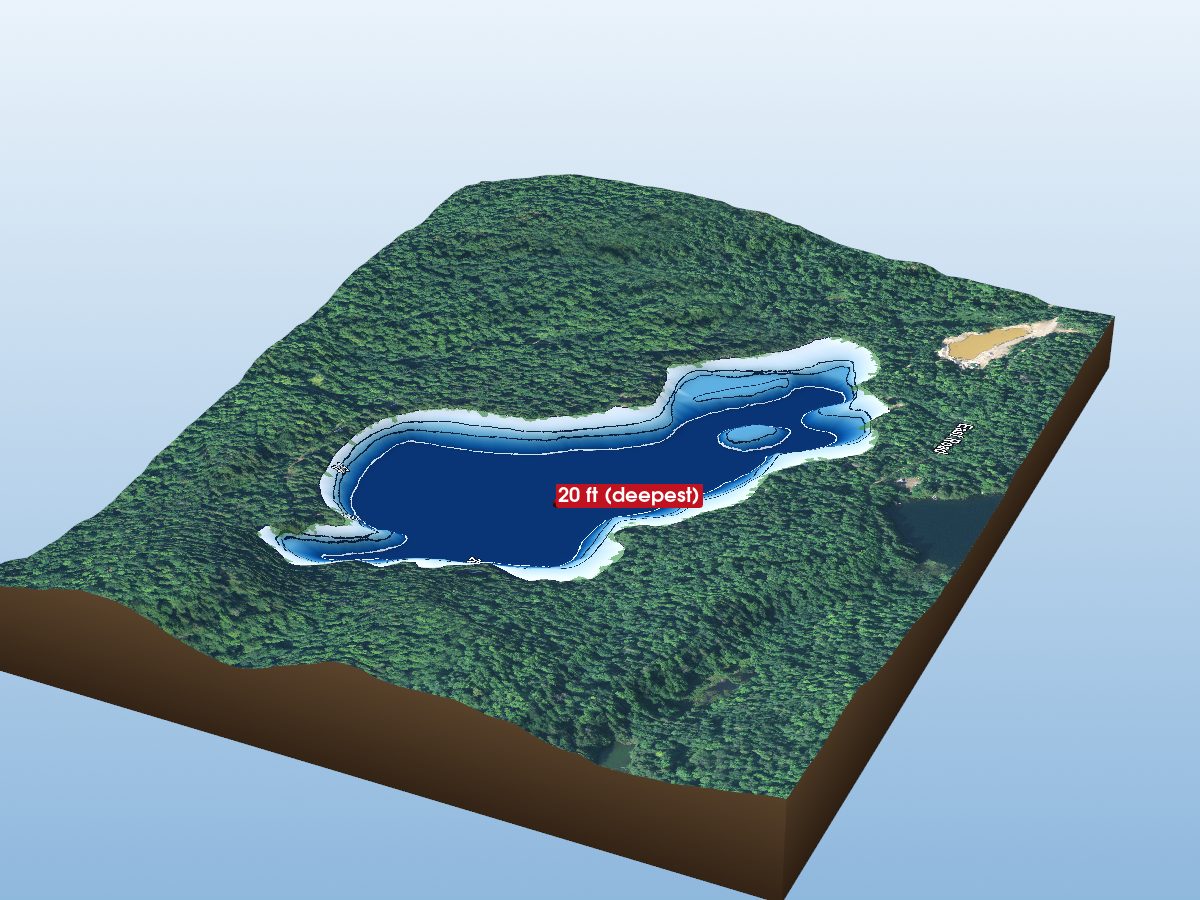 Depth map of Blue Lake