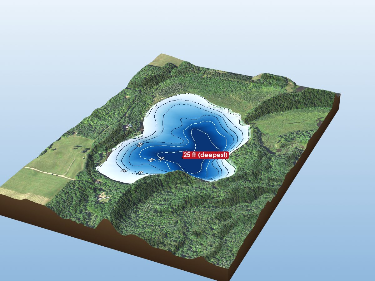 Depth map of Bob Lake