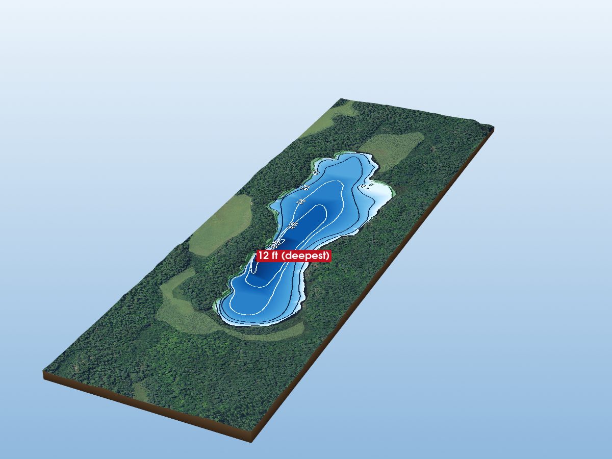 Depth map of Bodina Lake