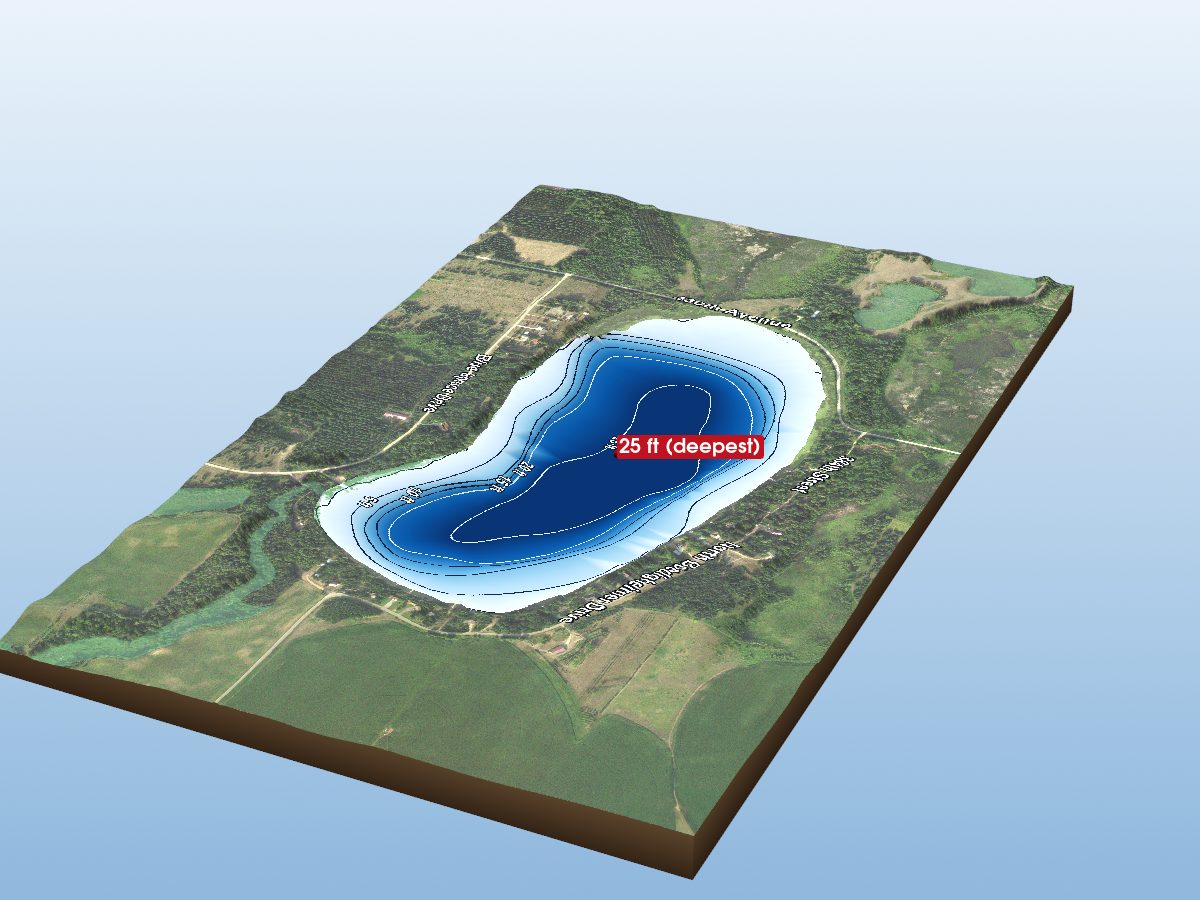 Depth map of Boedigheimer Lake