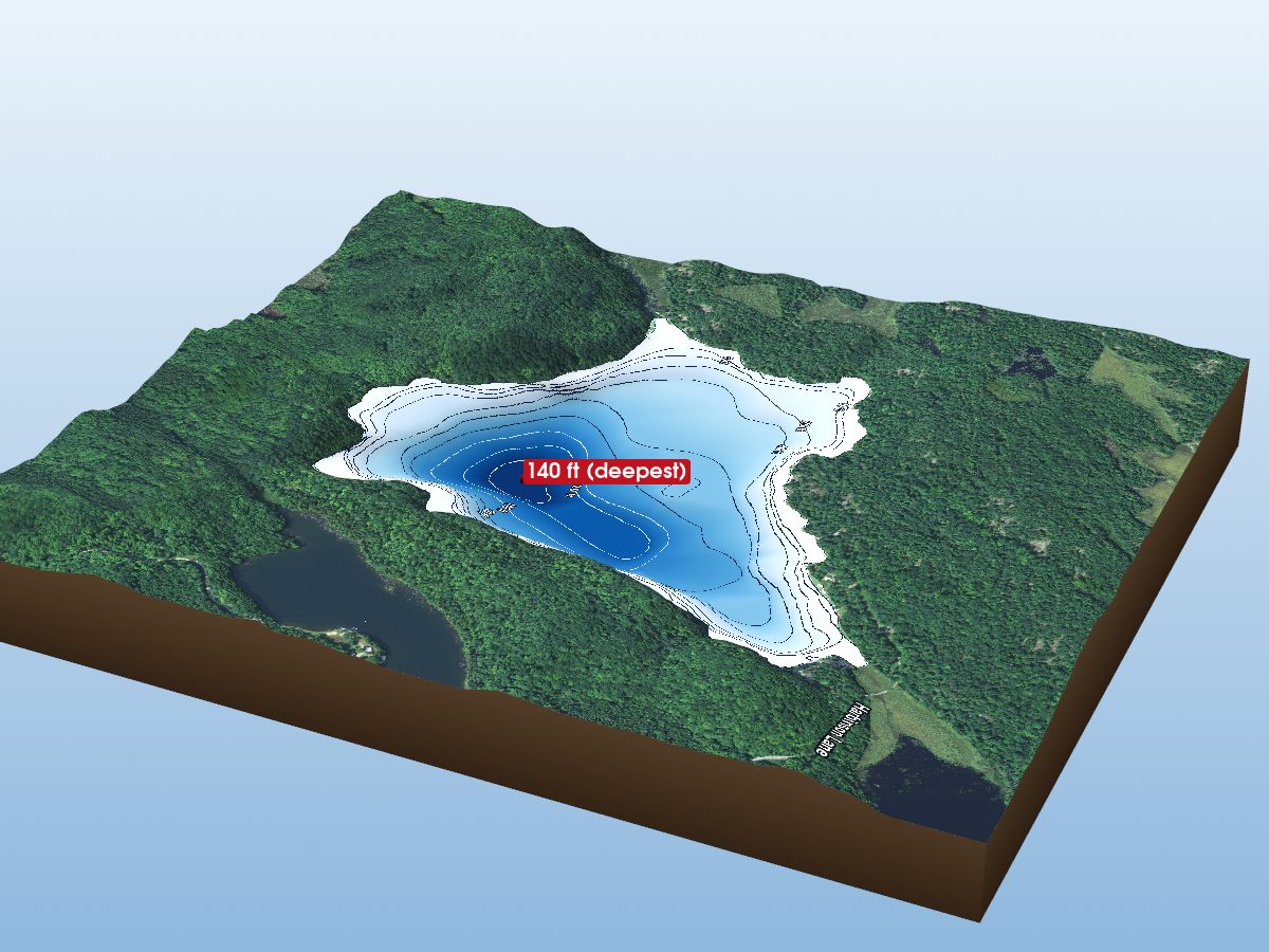 Depth map of Bow Lake