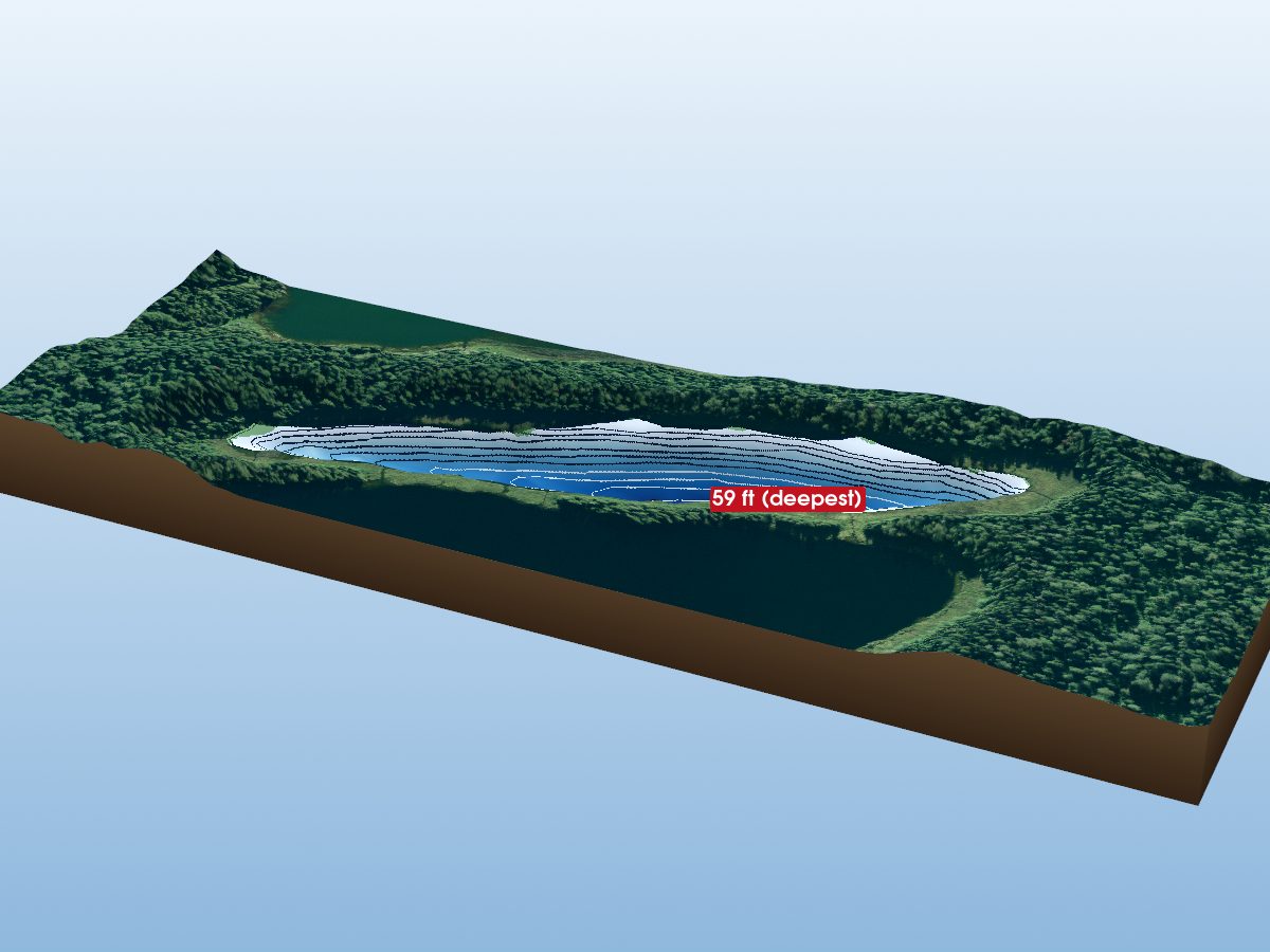 Depth map of Boyle 11 Lake