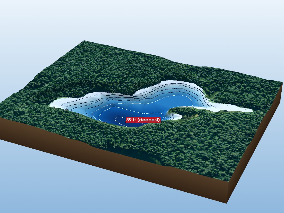 Depth map of Boyle 7 Lake