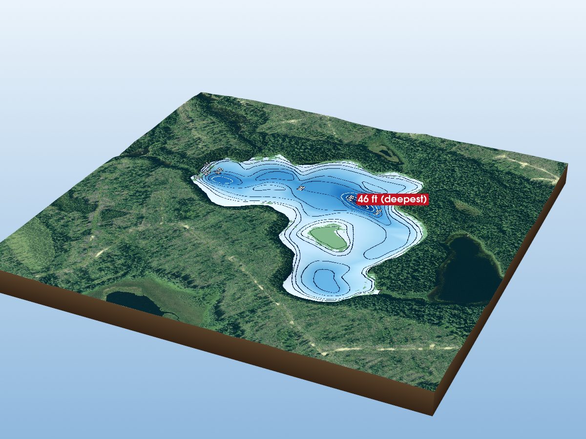 Depth map of Boyle Lake 36