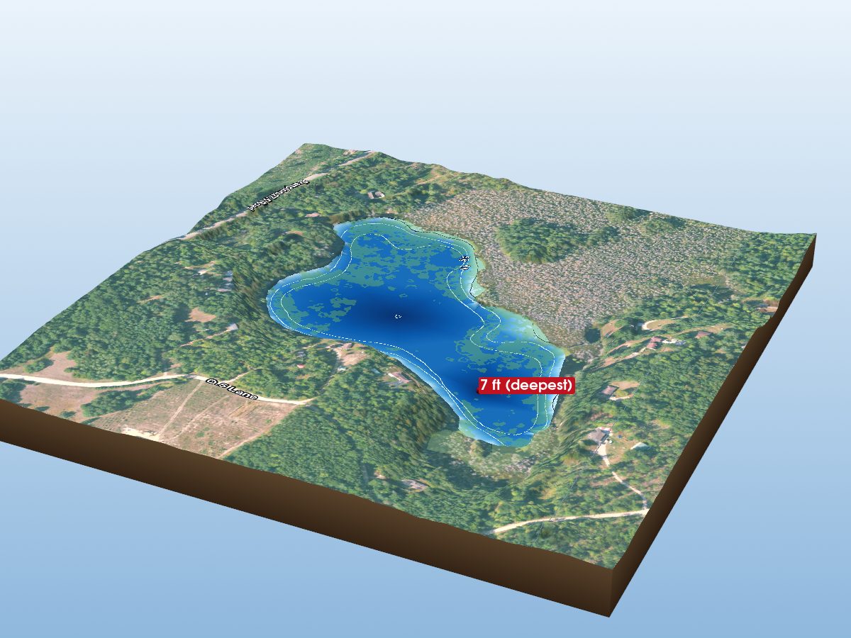 Depth map of Brampton Lake