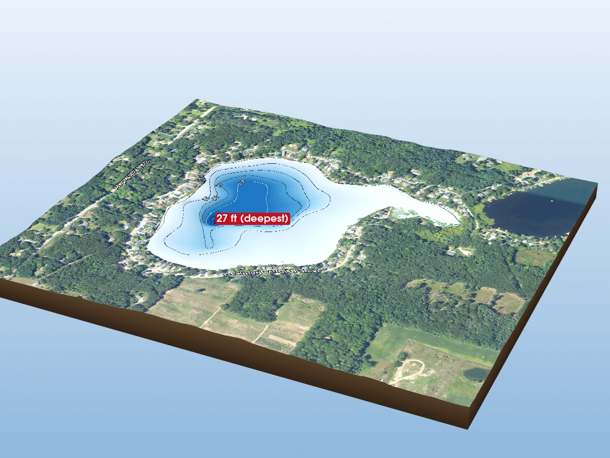 Depth map of Brower Lake