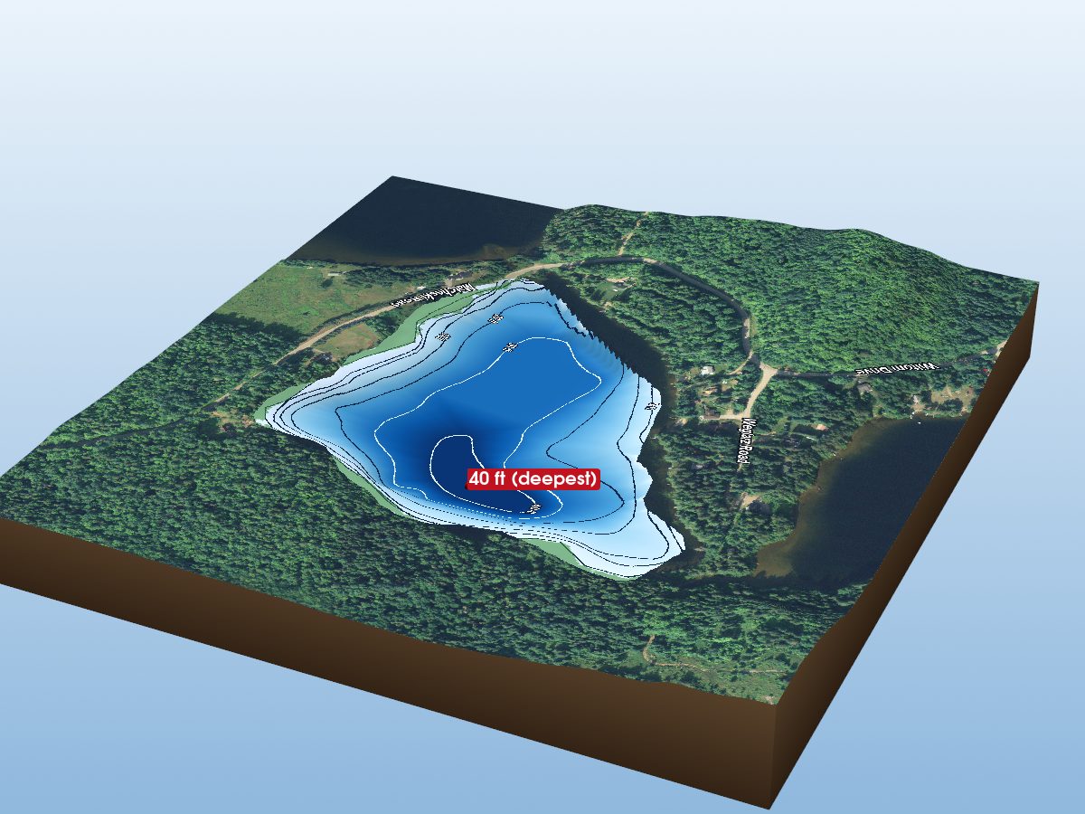 Depth map of Buch Lake
