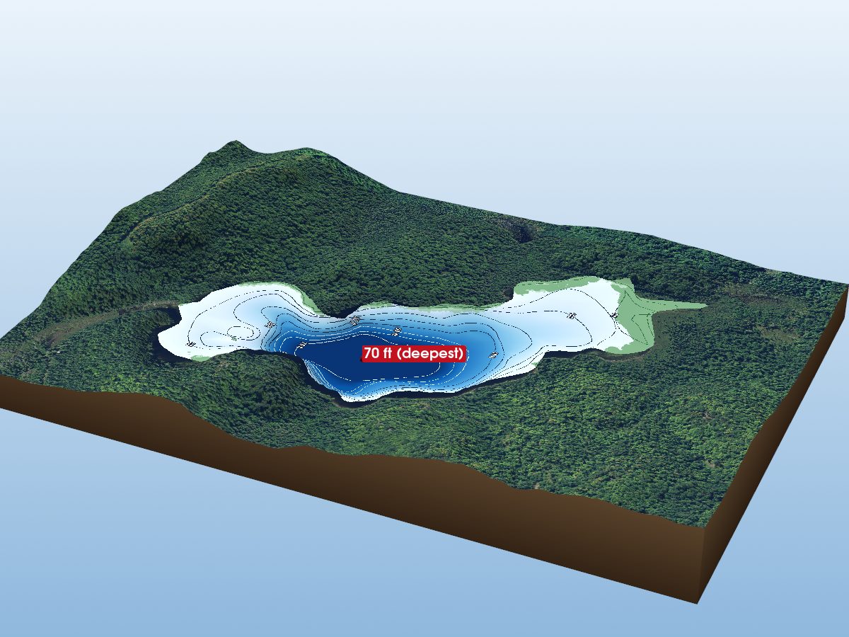 Depth map of Buck Lake