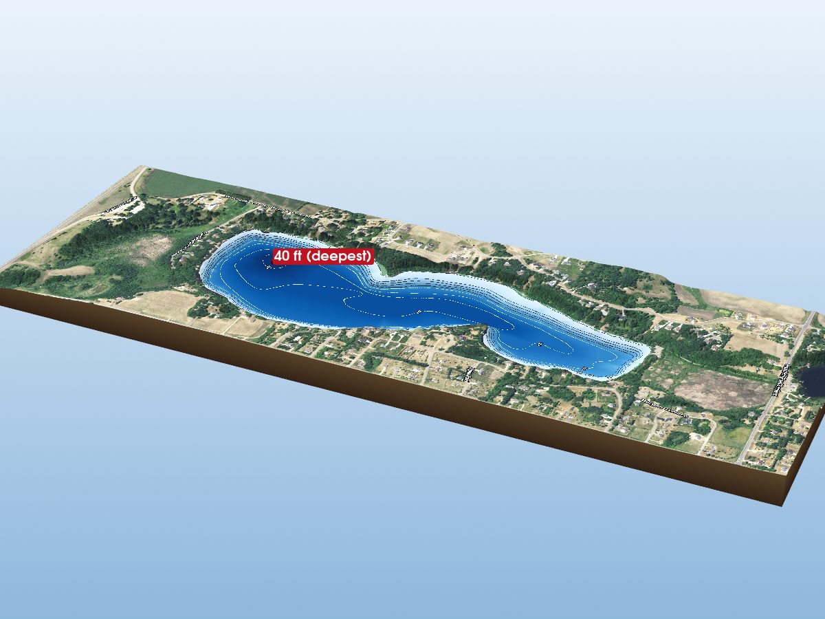 Depth map of Burgen Lake