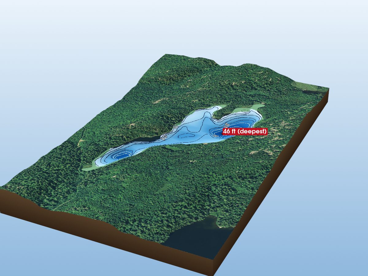 Depth map of Burnt Lake