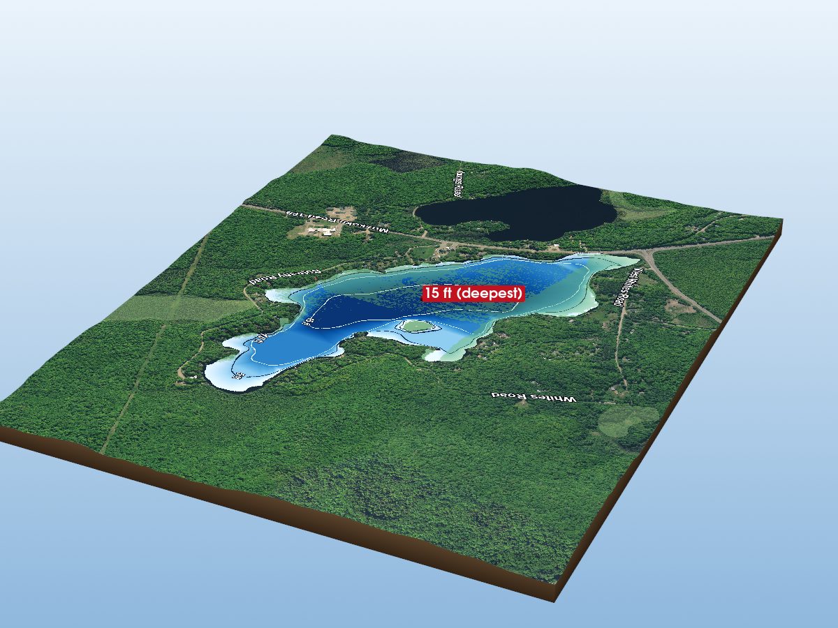 Depth map of Butterfly Lake