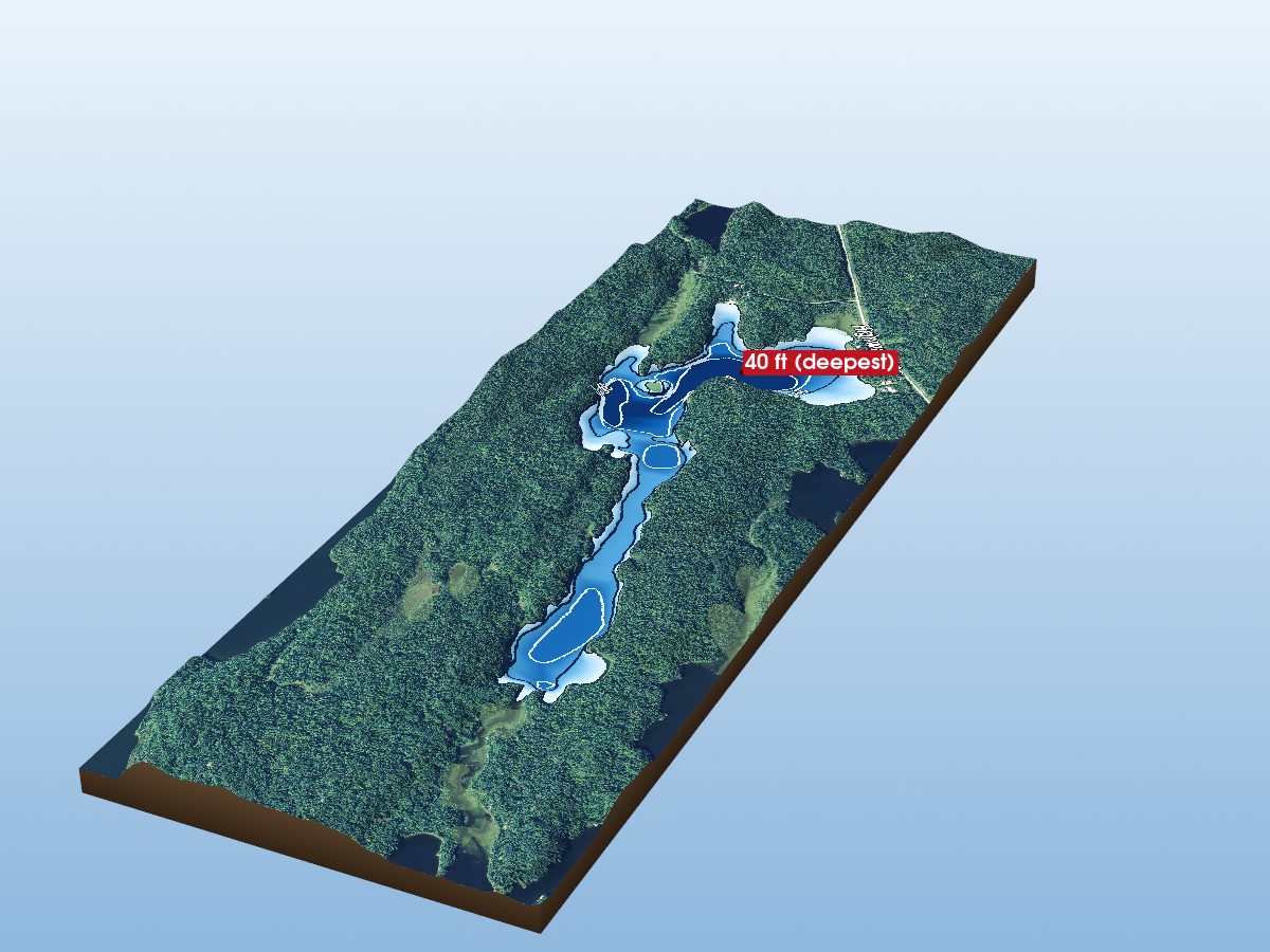 Depth map of Butterfly Lake