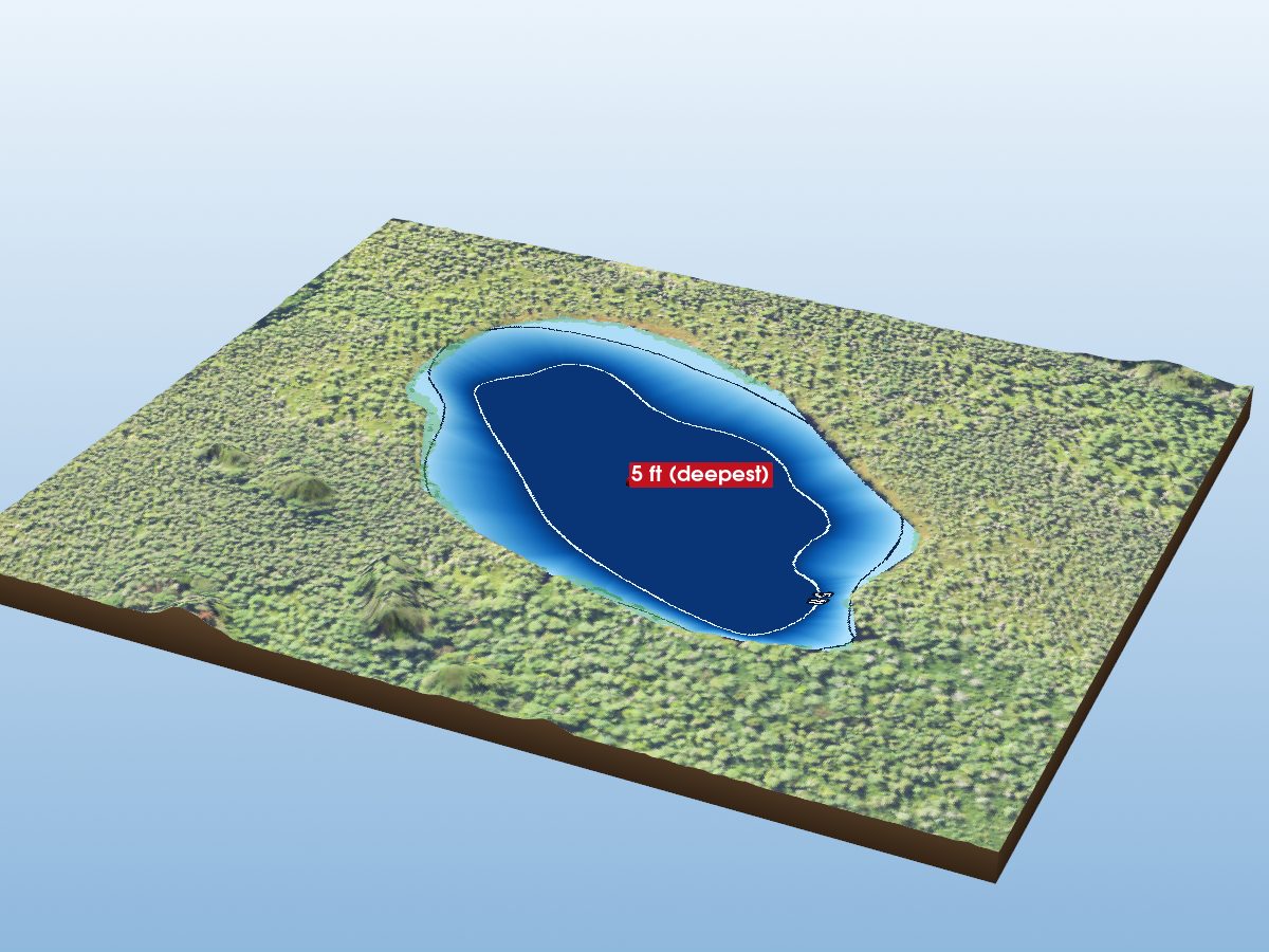 Depth map of Cache Lake
