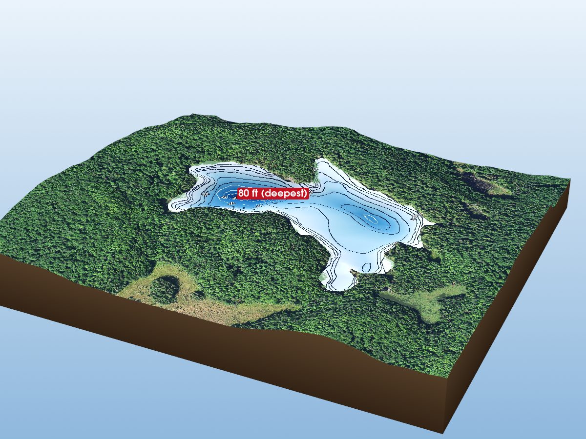 Depth map of Camp Lake