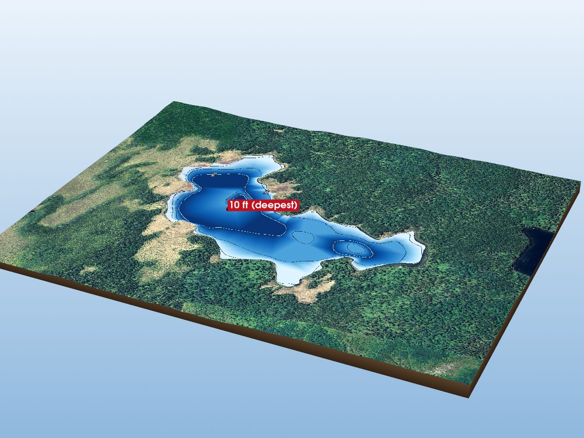 Depth map of Campbell Lake