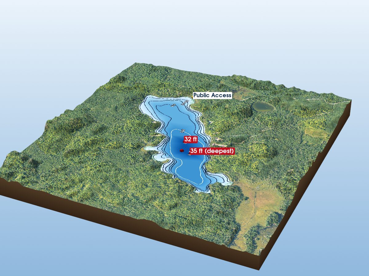 Depth map of Carney Lake
