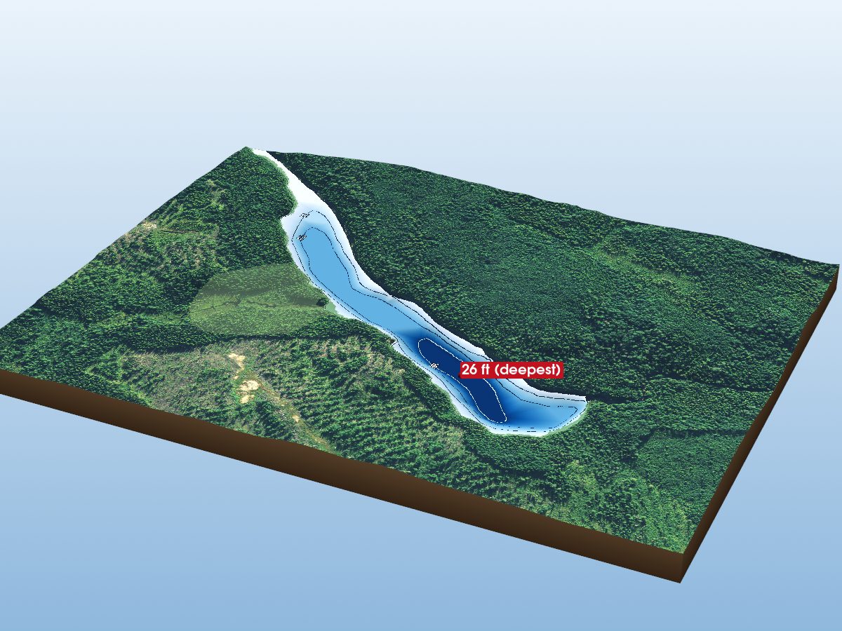 Depth map of Carty Creek
