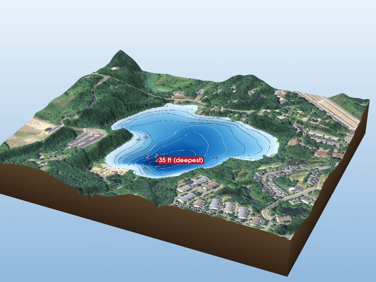Depth map of Carver Lake