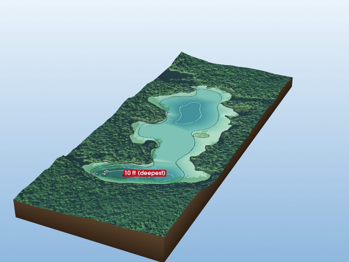 Depth map of Cashel Lake
