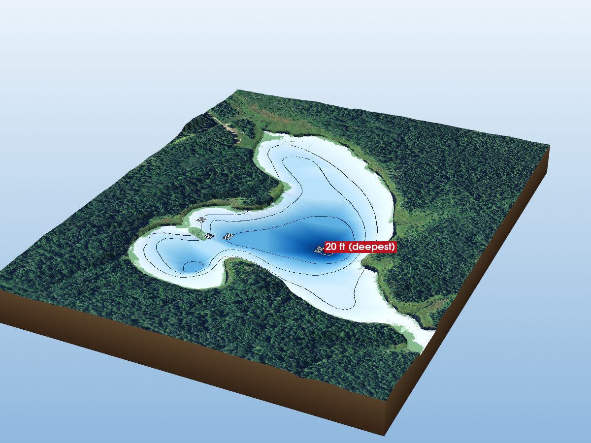 Depth map of Casselman Lake 2