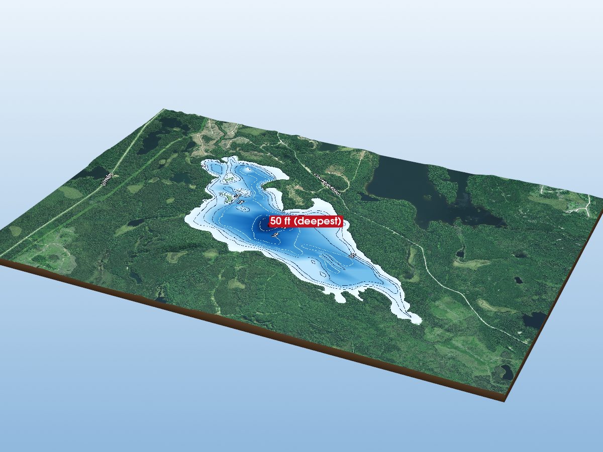 Depth map of Castlebar Lake