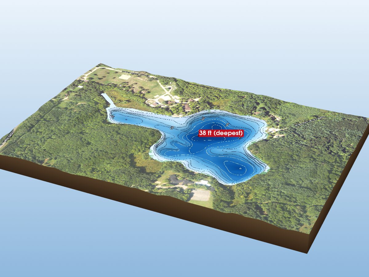 Depth map of Center Lake