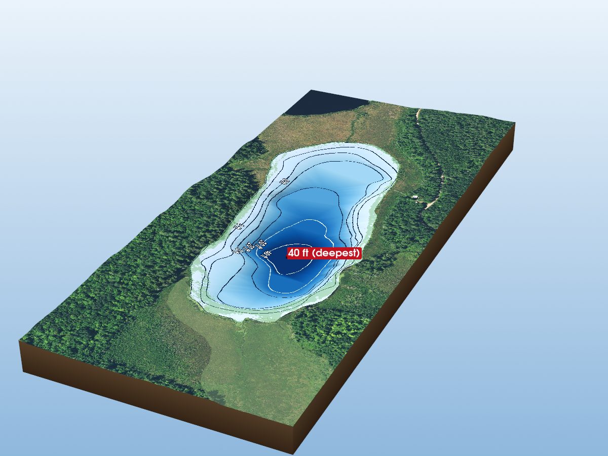 Depth map of Chain Of Lakes 1