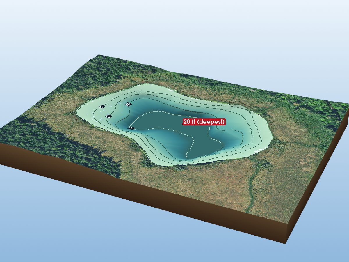 Depth map of Chain Of Lakes 2