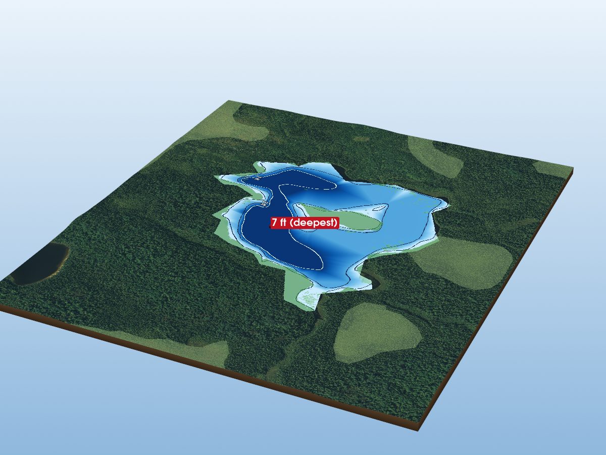 Depth map of Chalet Lake