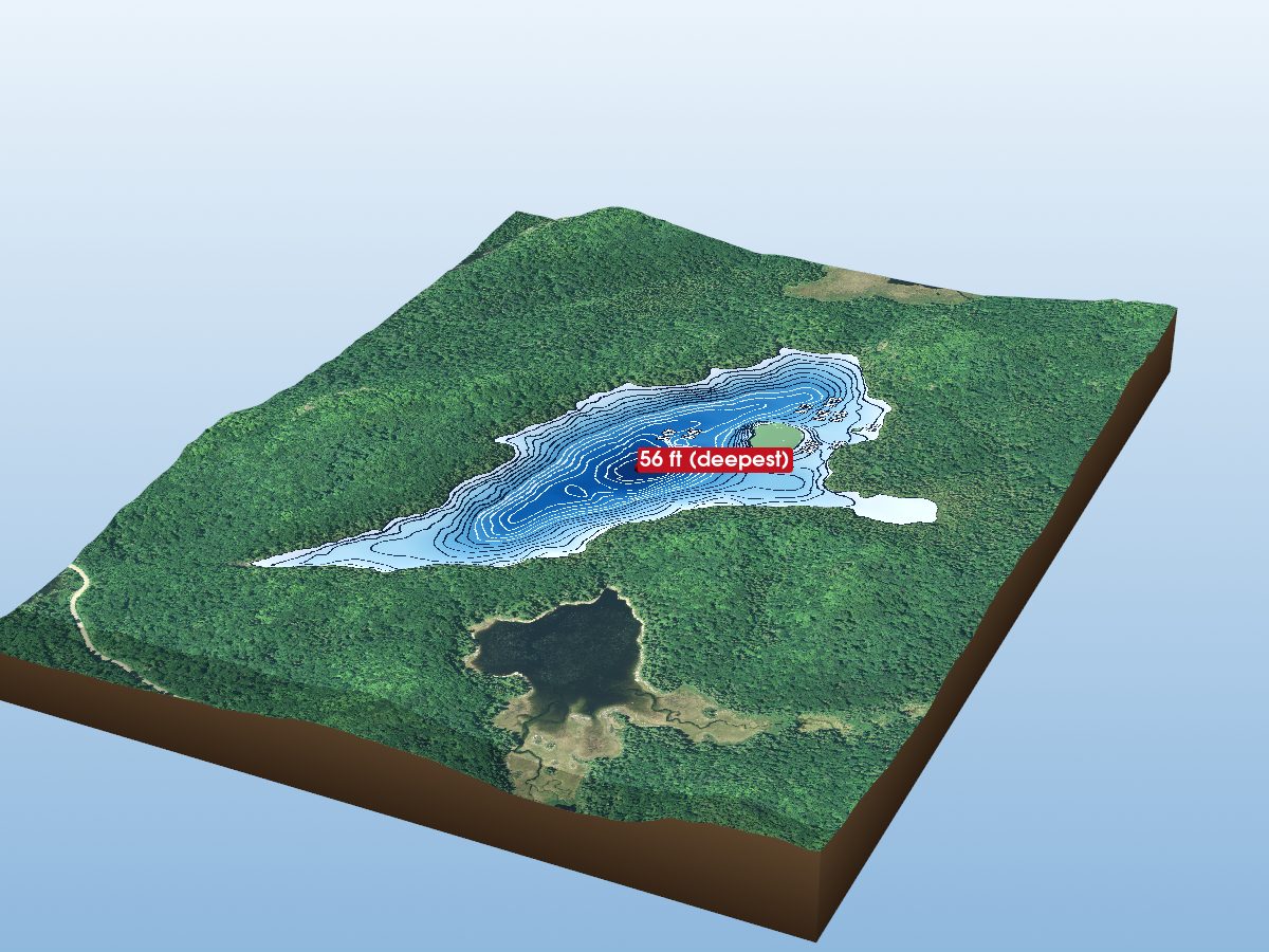 Depth map of Chalmers Lake