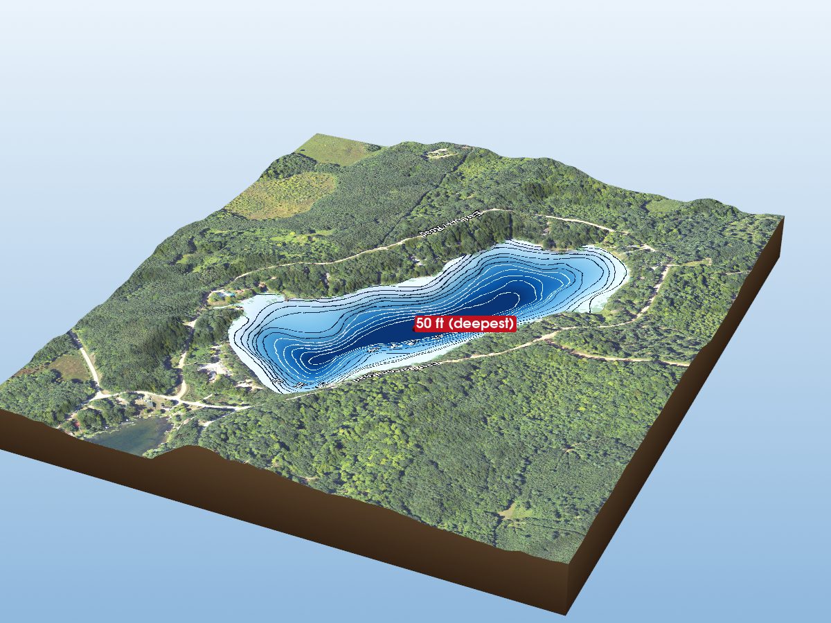 Depth map of Chancellor Lake