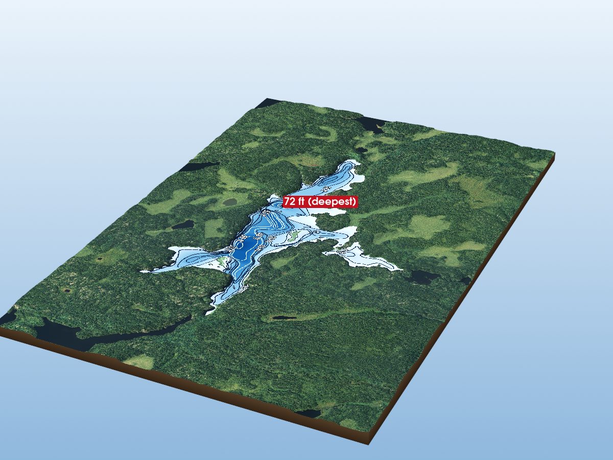 Depth map of Change Lake