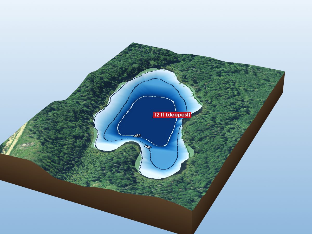 Depth map of Chappise Lake 8