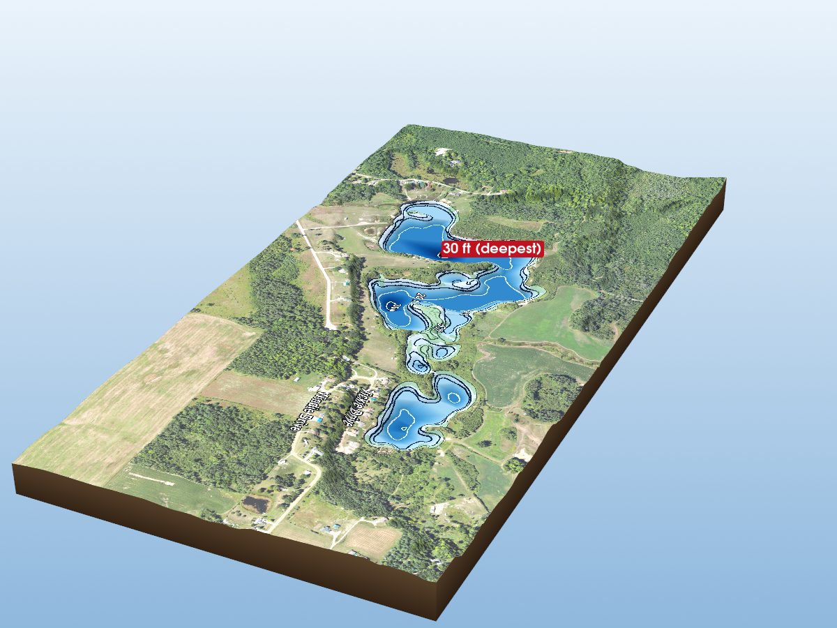 Depth map of Chatman Lake