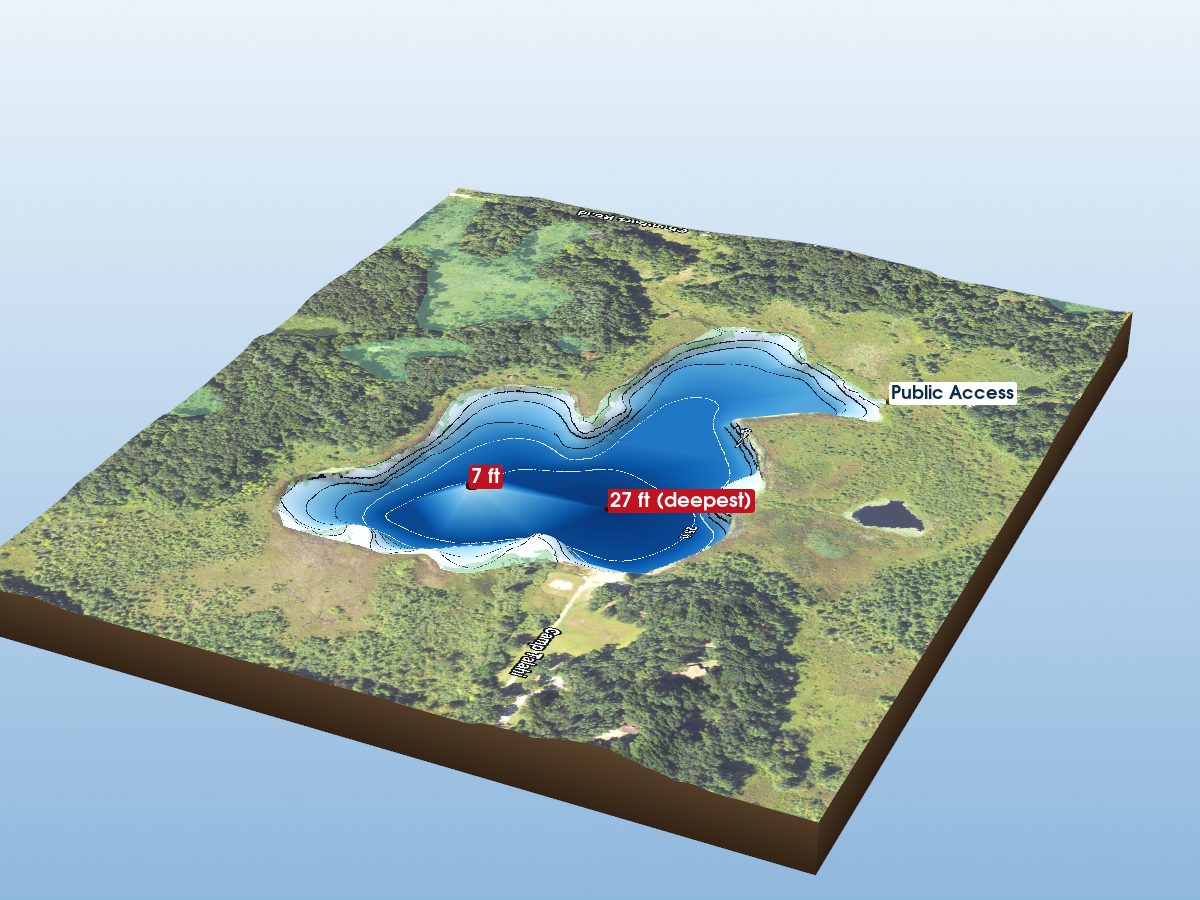 Depth map of Chenango Lake