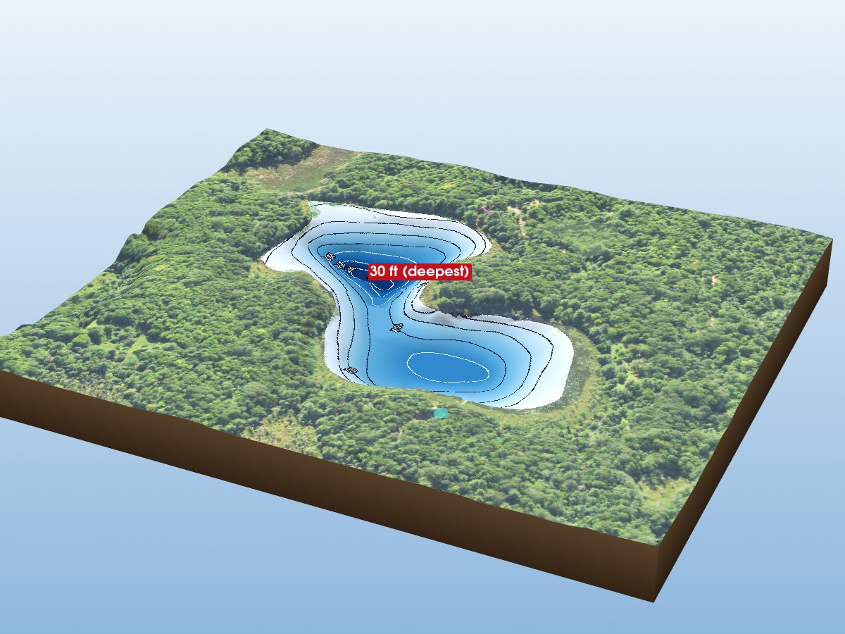 Depth map of Cherry Lake