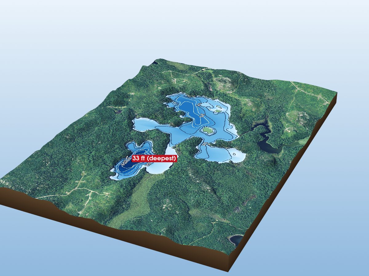 Depth map of Cherry Lake