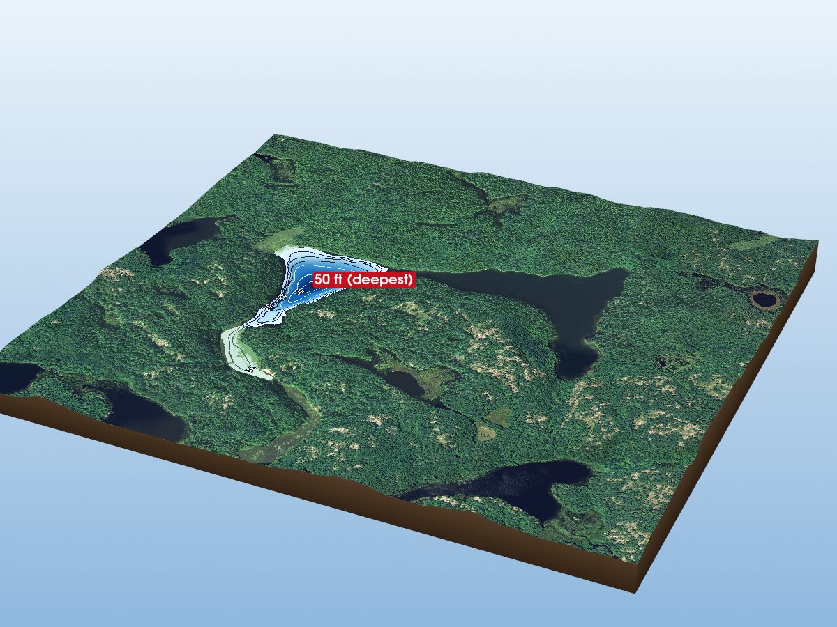 Depth map of Cherry Lake