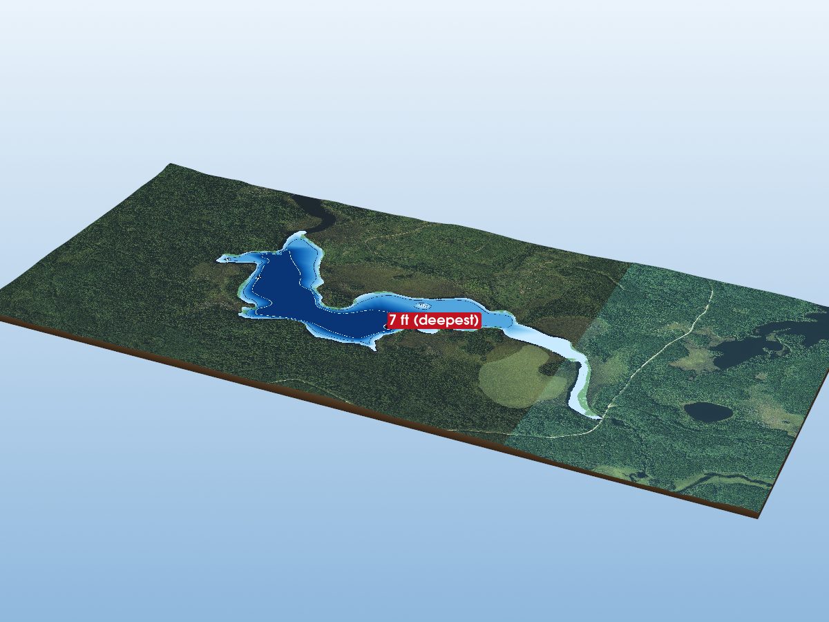 Depth map of Chester Lake