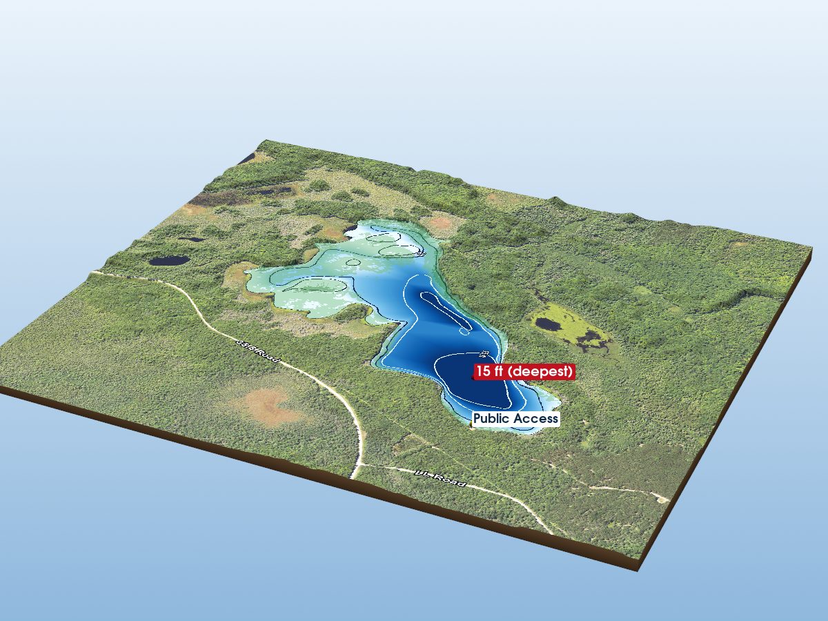 Depth map of Chicago Lake
