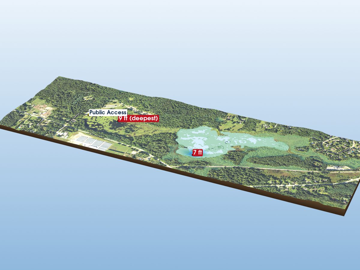 Depth map of Chilson Impoundment