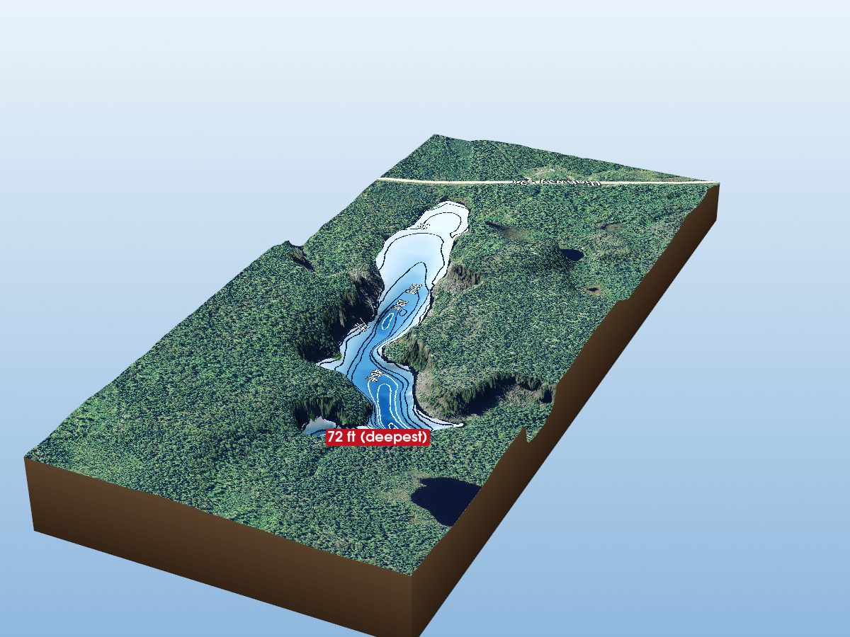 Depth map of Chimney Lake