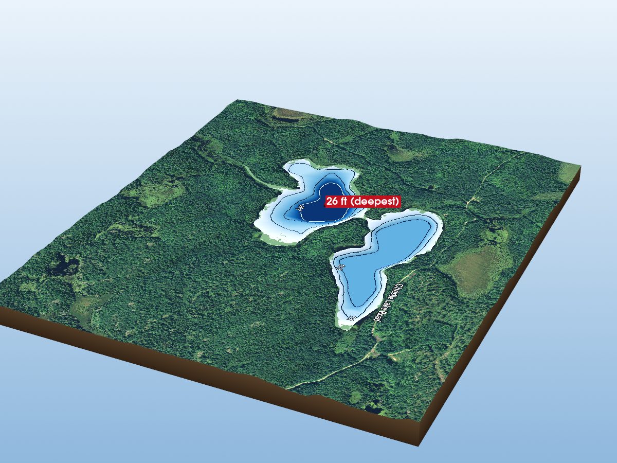 Depth map of Christie Lake